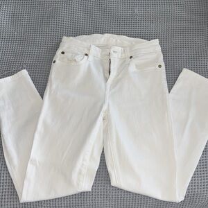 White 7 for all mankind kimmie crop